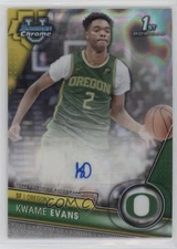 2023 Bowman U Chrome Prospect Lava Refractor /199 KJ Evans Kwame #BCPA-KE Auto