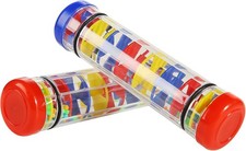 2PCS 8in Rain Maker Stick Tube Shaker Musical Toy Kids
