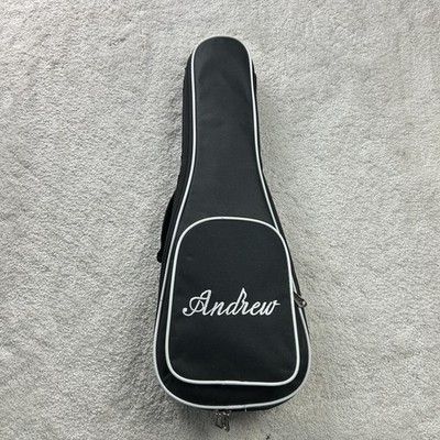 Andrew Ukulele CX-705 Concert Blue Satin With Gig Bag Strap Capo 4