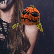 Fiesta de Halloween Calabaza Hombro Cuidador Marioneta Broma Adultos Látex Dress up