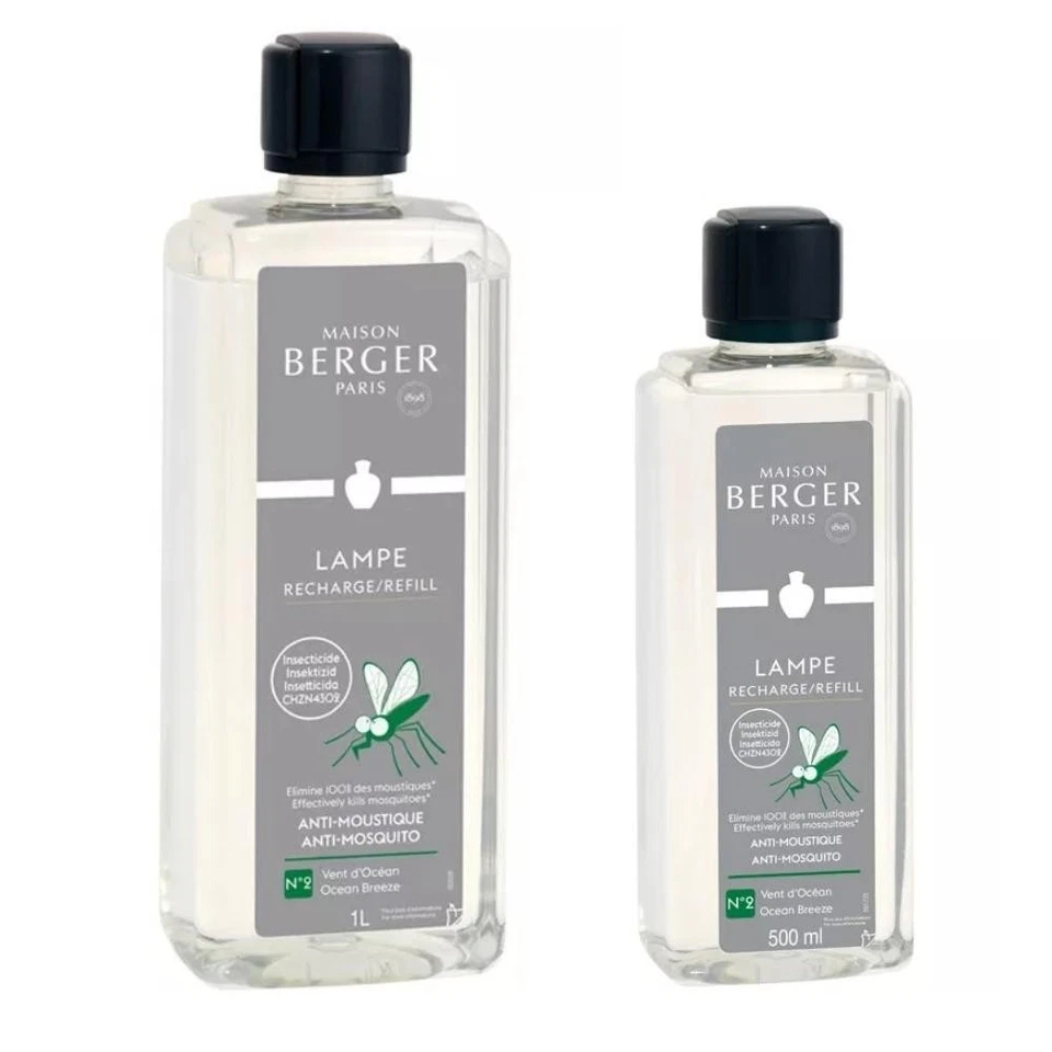 Lampe Berger profumo ricarica flacone aroma anti zanzare vento d'oceano