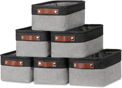 Small storage baskets, shelves, wardrobes, nurseries (6-Pack