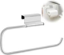 12.4 Inches Cabinet Door Paper Towel Holder Camper Under Sink Silver 