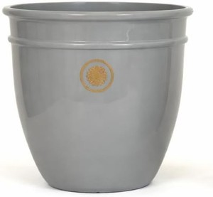 Large Grey Garden Plant Pot Planter Indoor Outdoor Flower Pot 18L 37L Drainage