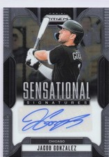 Jacob Gonzalez 2025 Panini Prizm #SS-JG Sensational Signatures Auto