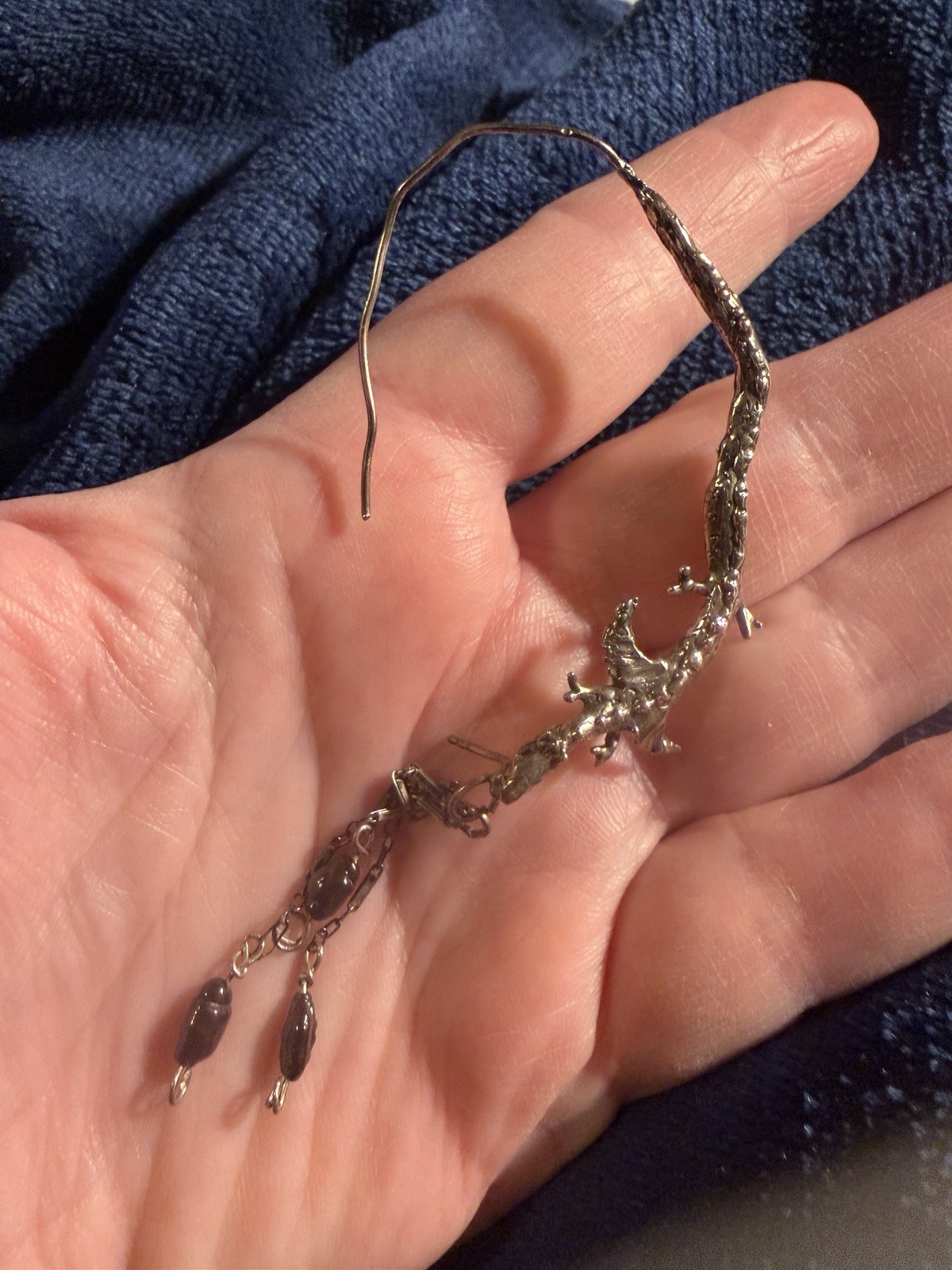 Delicate Dragon LEFT Ear Wrap Cuff Post Earring S… - image 1