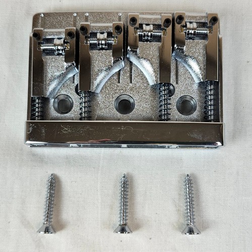 Rickenbacker 00861 Bass Bridge for 4004 Bass, Chrome - Picture 6 of 6
