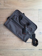 TUMI Alpha Slim Portfolio Briefcase Laptop Bag - Gray Black