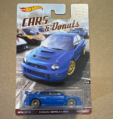Hot Wheels Cars & Donuts 1:64 Subaru Impreza WRX Real Riders Unopened
