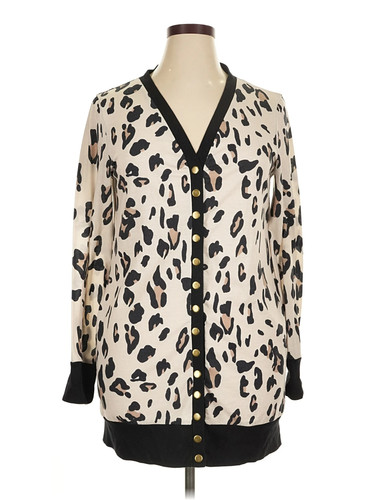 Tickled Teal Women Ivory Long Sleeve Blouse XL