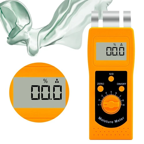 Digital Fabric Leather Textile Moisture Meter Moisture Content Measuring Tools - Foto 5 di 6