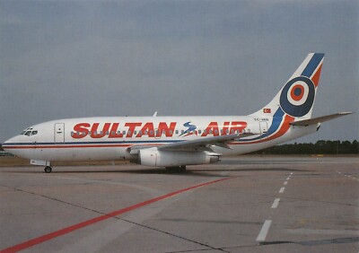 Airline Postcards    SULTAN AIR    Boeing B 737-248     TC-VAB  c/n 20221