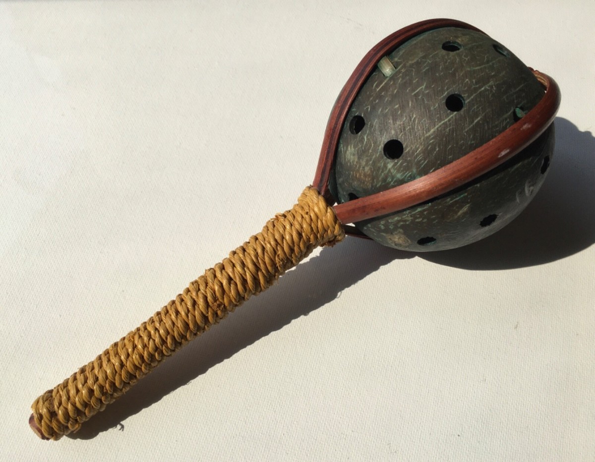 Koshkash Instrument Shekere Percussion Instrument, Indonesian Bead ...