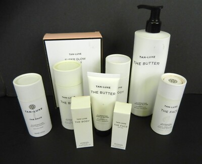 Tan Luxe Body & Face Tanning Lot 8 Pcs Medium Color Drop Oils Butter ~NIP~ T368