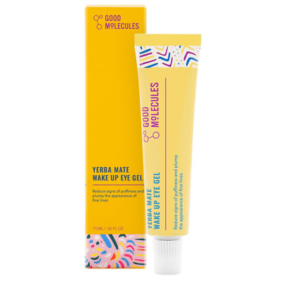 Good Molecules Yerba Mate Eye Gel w/ Hyaluronic Acid & Caffeine, 15ml, Anti-Puff