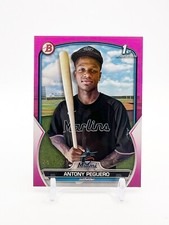 2023 Bowman Chrome Antony Peguero #BCP-62 Fuschia /299 Marlins