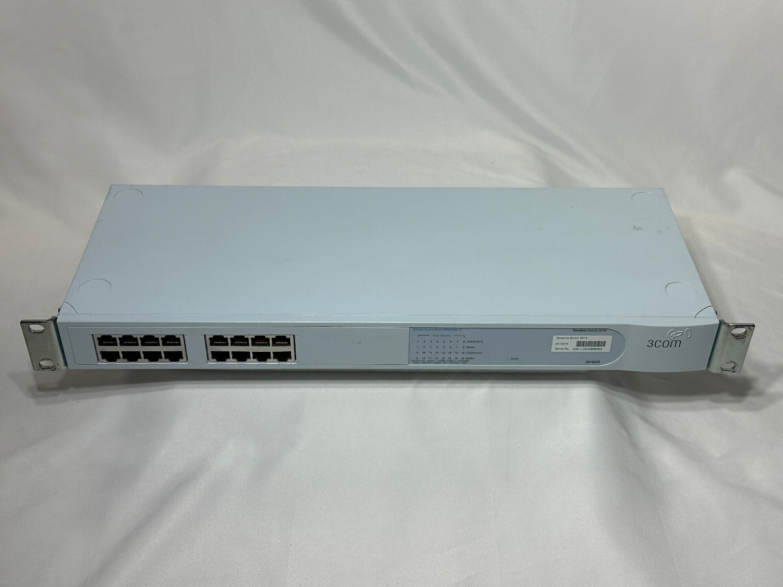 3Com Baseline Switch 2816 16x 10/100/1000 RJ-45 Gigabit Ethernet ...