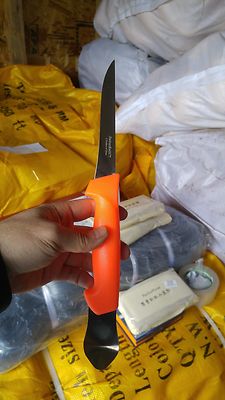 5 inch Blade Fillet Knife with Gutting Spoon Stainless / ( sell by 1 piece )