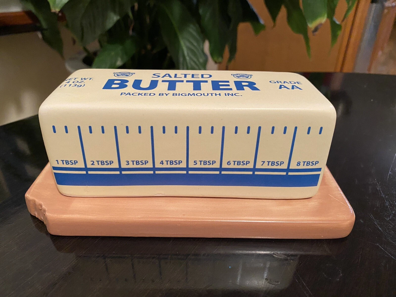 Bigmouth Inc Salted Butter Ceramic Butter Dish