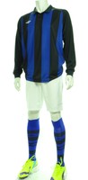 15 X Umbro Mens Football Team Kits Blue/black Stripes Long Sleeved (l-xl) 2 15 X Umbro Mens Football Team Kits Blue/black Stripes Long Sleeved (l-xl) 2