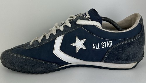 Converse Suede Shoes Mens Size US 12 Blue Leather All Star Retro M8 Athletic - Picture 7 of 9