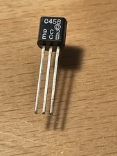 C458 TO-92 30V 100mA 200mW NPN Transistor.