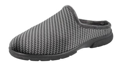 DB Schuhe Herren 6V Fit Slipper stilvolle Pantolette in grau, Größen 6 bis 12