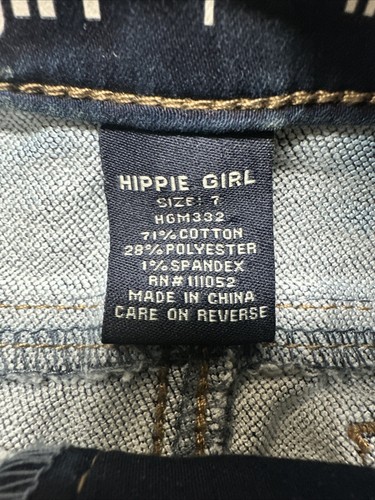 NWT Hippie Girl Denim Shorts Midi Regular Rise Sz 7 - Picture 6 of 11