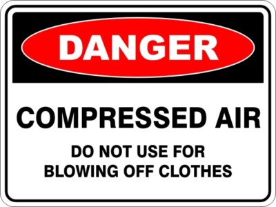 Compressed Air Point Sticker Design COMPRESSED AIR - SELF ADHESIVE STICKER / DECAL / SIGN | HEALTH & SAFETY ...