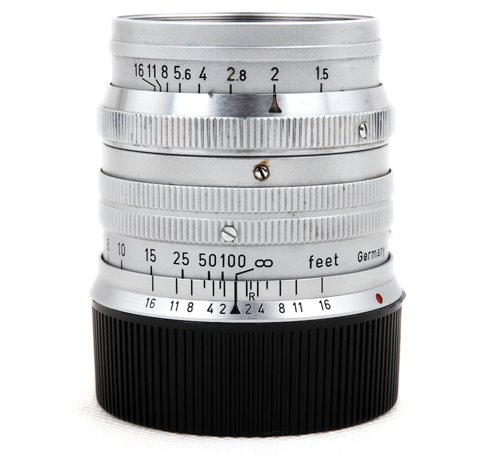 Ex+ Leica Ernst Leitz GmbH Wetzlar Summarit 50mm f/1.5 Leica M Mount Silver