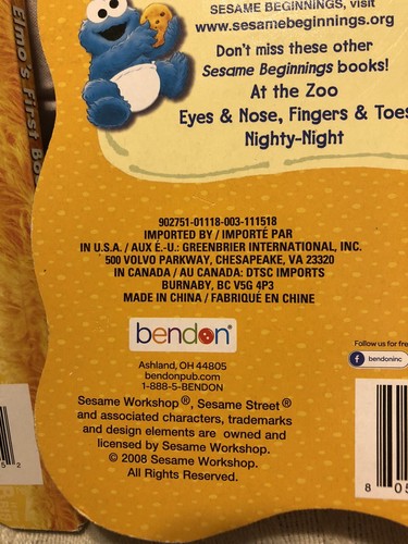 Sesame Street Board Book Set of 4 - Picture 3 of 7