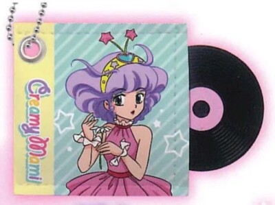 CREAMY MAMI THE MAGIC ANGEL mini Record-Like Keychain #1 Mami (C) K-COM Japan