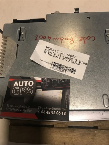 Autoradio CD Renault Scenic II 8200562686 Code Livré Avec - Photo 2/5