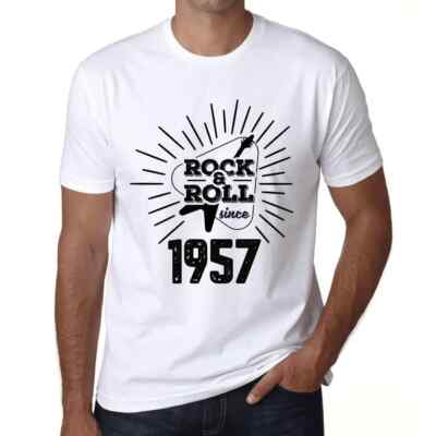 ULTRABASIC Herren T-Shirt Gitarre und Rock & Roll seit 1957 Guitar and Rock &