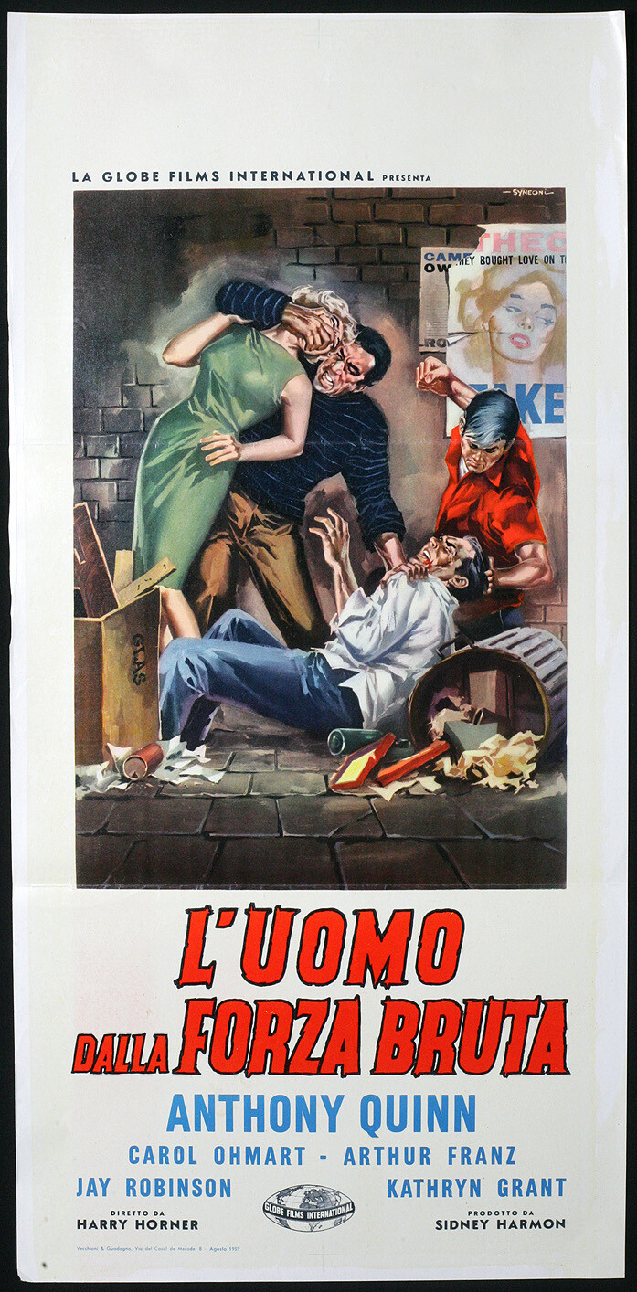 Locandina di L'uomo dalla forza bruta (1956)