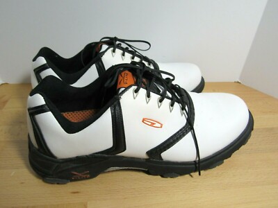 Hi-Tec V-Lite True Mens Golf Shoes White Black Spiked G271831 Size 13 HI Tec Mens Size 9 Golf Shoes V-Lite True Roll Bar  main image 2