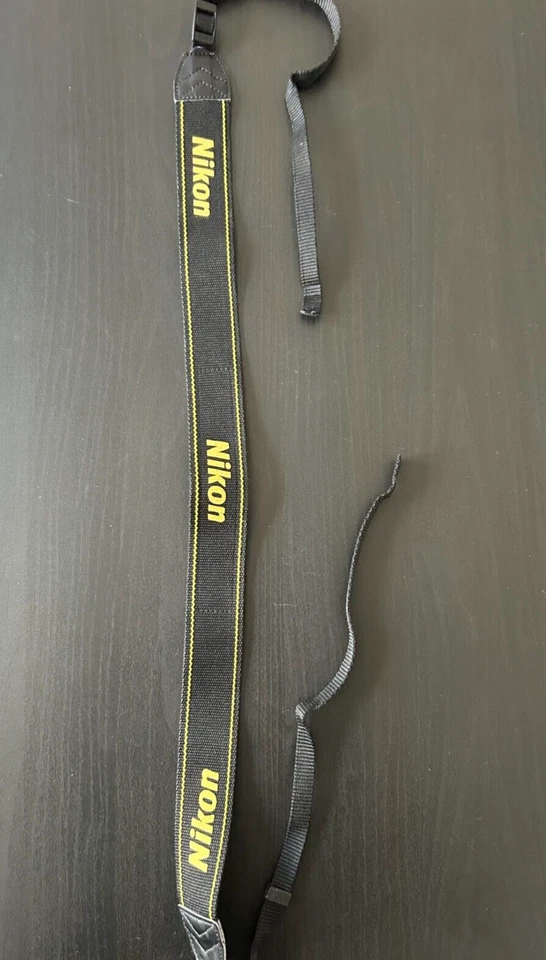 Genuine Nikon Camera Strap Retro Vintage 1980s - Black And Yellow - Image 2 of 4