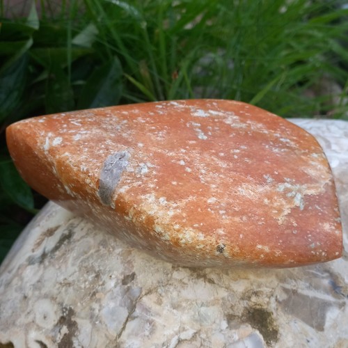 Orangenkalzit Kalzit Calzit Orangenkalcit Skulptur 1,3Kg Lebenslust Freude Zen - Bild 11 von 13