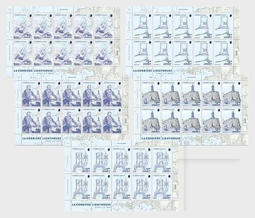 Jersey 2024 150 Years La Corbière Lighthouse CORBIERE Lit 1874 SEPAC 5x10v FULL