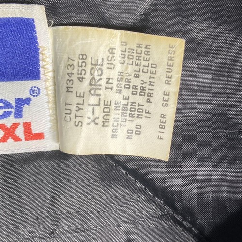 Vintage Snap On Tools Black Bomber Jacket Made In USA Men XL Swingster Insulated - Picture 8 of 8