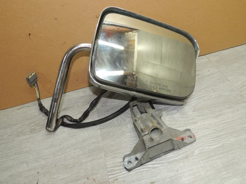 1988-1993 Cummins Ram Ramcharger RH Power Mirror Assy w/ Mount, WORKS!!