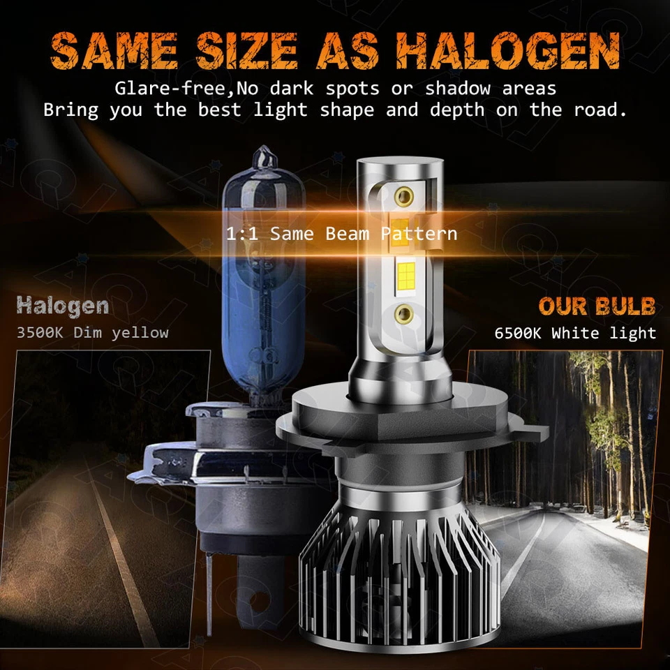 LED Headlight Light Bulbs Conversion Kit For Nissan UD 1800 2000 2300 2600 3300 - Image 2 of 4