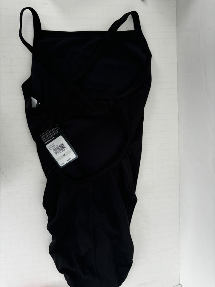 NWT Speedo Swimsuit Endurance + Womens 26 Black SEE SIZING eBay