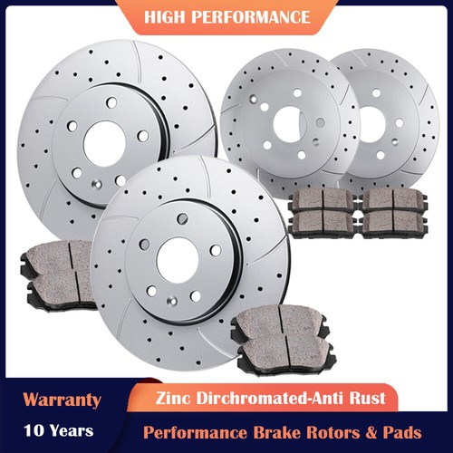 Front Rear Rotors and Brake Pads for Chevrolet Equinox GMC Terrain