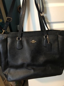 black coach diaper bag