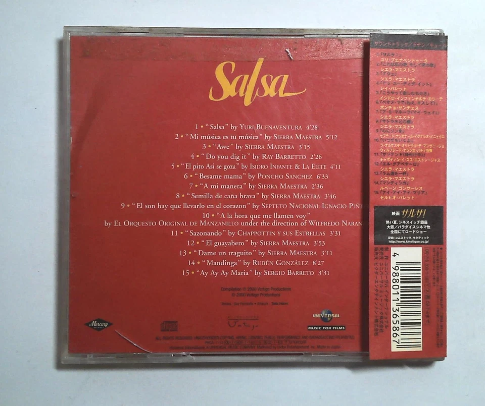 Various – Bande Originale Du Film Salsa PHCA-1113 JAPAN CD OBI Foto 3 de 3