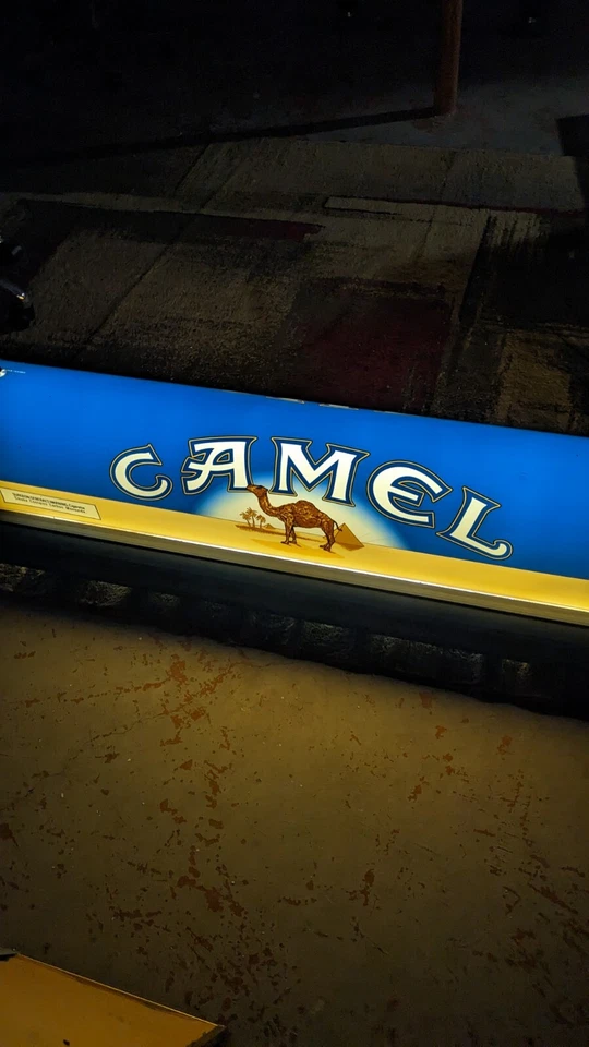 Luz de mesa de billar vintage camello cigarrillo billar - ¡Funciona muy bien! Foto 2 de 4