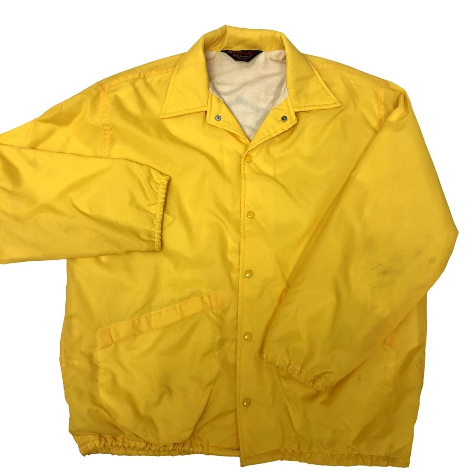 Винтажный 70-х Pla Jac нейлона ветровка летающие квадраты Чикаго Иллинойс куртка L - Изображение 2 из 4