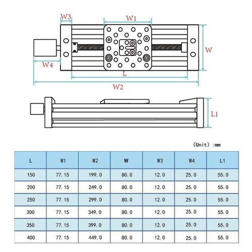 150/200/250mm C-beam Sliding Linear Actuator for Z-axis T8 Lead Screw Actuator - Picture 2 of 7