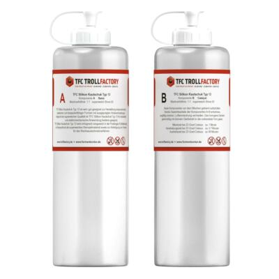 TFC Silikon Kautschuk Typ 13 transluzent Shore 00 500g 1:1 super weich soft